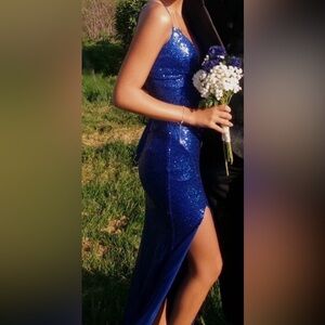 xs blue prom dress